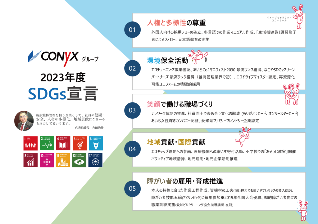 コニックスグループのSDGs推進活動