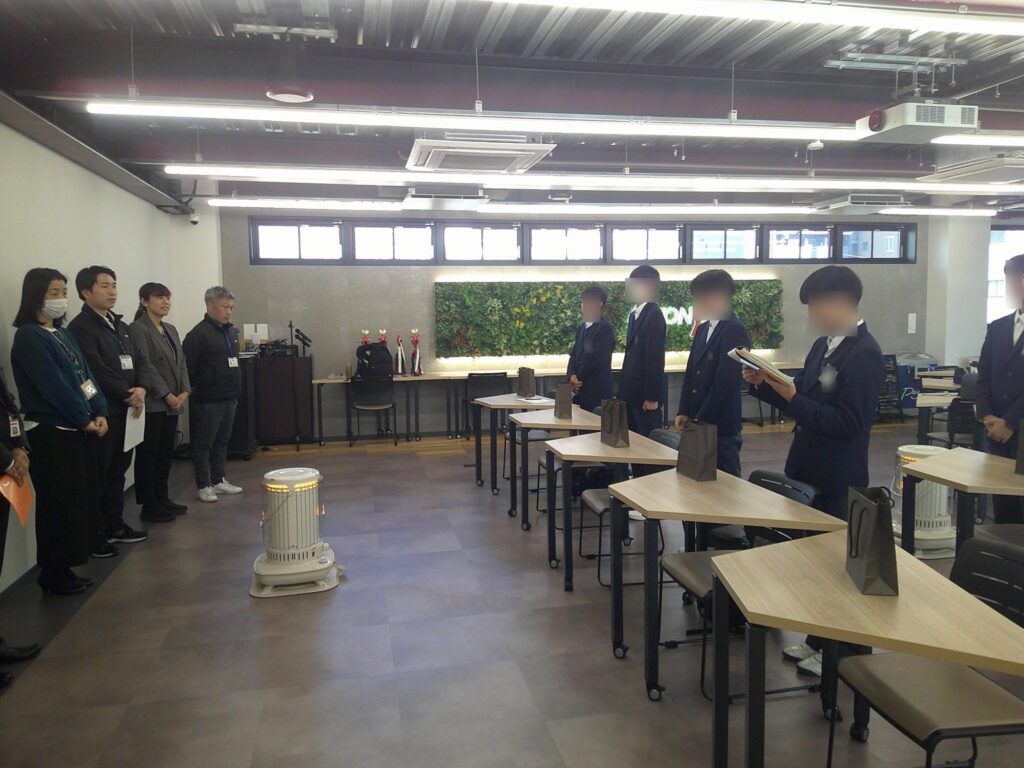 豊国中学校の皆さんによる「ミニ職場訪問」を実施